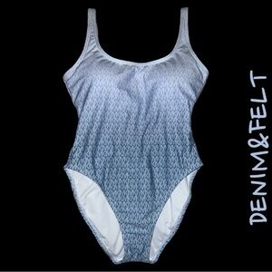 Michael Kors Scoopback Ombré Logo One Piece Swimsuit | NEW/NWT!!🌊☀️🏖️☀️🌊